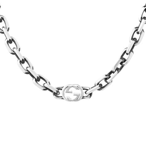 gucci necklace nz|gucci silver and onyx necklace.